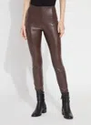 Lyssé Hi Waist Vegan Leather Legging (28" Inseam) In Multi