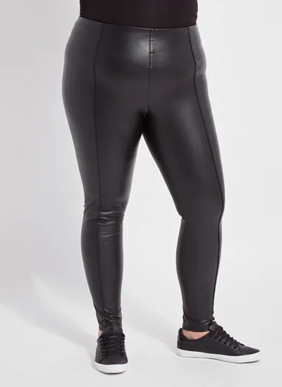 Lyssé Hi Waist Vegan Leather Legging (plus Size, 28.5" Inseam) In Black