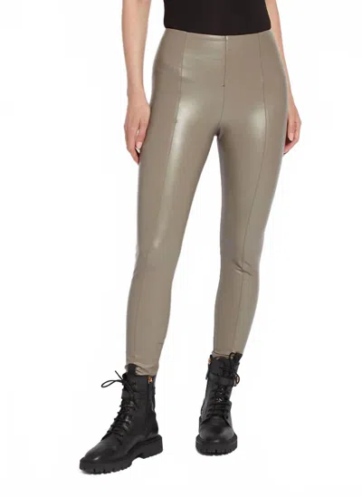 Lyssé Hi Waist Vegan Leggings In Taupe In Gray