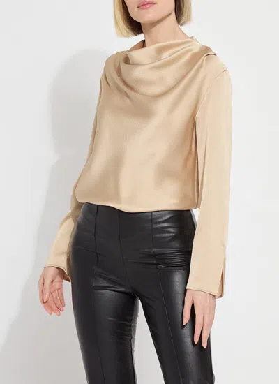 Lyssé High Cowl Neck Blouse