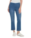 Lyssé High Rise Ankle Baby Bootcut Jeans In Mid Wash In Blue