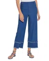 Lyssé Pull-on Fringe Crop Wide Leg Jeans