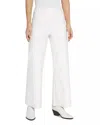 Lyssé High Rise Faux Leather Cropped Pants In White