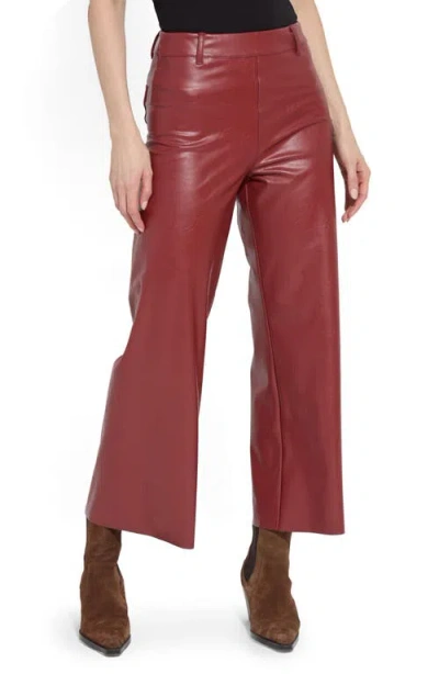 Lyssé Lysse High Waist Faux Leather Wide Leg Pants