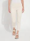 Lyssé 'holding Power' Premium Denim- Cropped Straight Leg (24.5" Inseam) In White