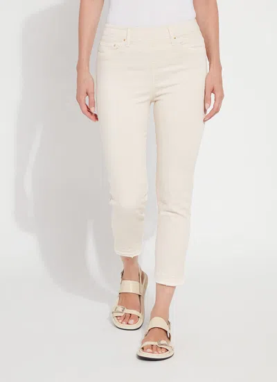 Lyssé 'holding Power' Premium Denim- Cropped Straight Leg (24.5" Inseam) In White