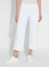 Lyssé 'holding Power' Premium Denim Frances Crop (25" Inseam) In White