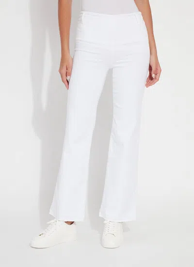 Lyssé 'holding Power' Premium Denim Relaxed Straight (30" Inseam) In White