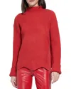 Lyssé Hyacinth Cozy Rib Scallop Edge Pullover