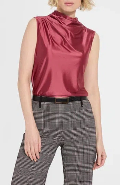 LYSSÉ LYSSE IRINA SATIN MOCK NECK TOP