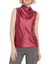 Lyssé Irina Satin Jersey Top In Peony In Peony