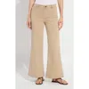 Lyssé Lysse Iris Flat Front Wide Leg Jeans In Nude