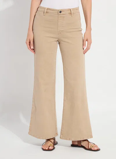 Lyssé Iris Wide Leg Everyday Denim Curvy (30.5" Inseam) In Neutral