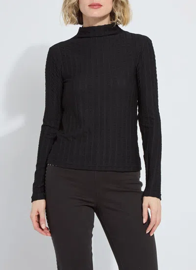 Lyssé Isaura Funnel Neck Smocked Top