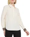 Lyssé Jamie Micro Beaded Blouse In Macadamia In Macadamia