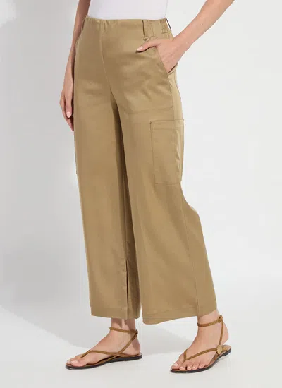 Lyssé Jane Cargo Ankle Pants In Brown