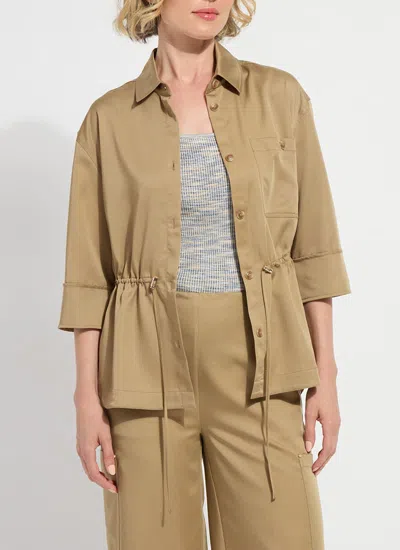 Lyssé Jane Safari Overshirt In Brown