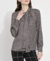 Lyssé Janis Scarf Neck Blouse In Print In Multi