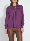 Lyssé Janis Scarf Neck Pull On Blouse In Advent Candle In Multi