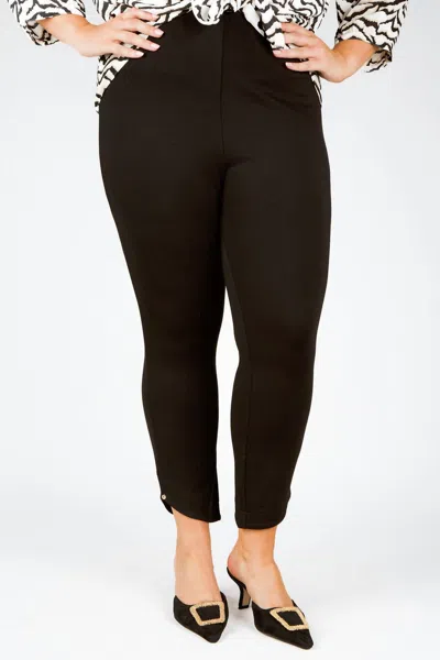Lyssé Jasmyne Crop Legging - Plus In Black