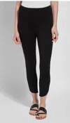Lyssé Toothpick Denim Leggings In Black