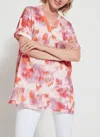 Lyssé Jenna V-neck Tunic Top In Multi