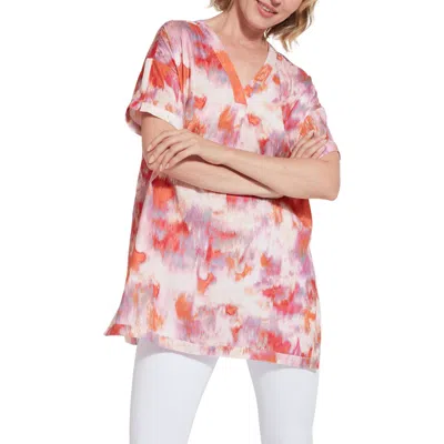 Lyssé Jenna V-neck Tunic Top In Color Obsession