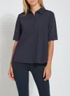 Lyssé Josie Button Down In Blue