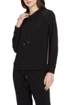 Lyssé Julia Crepe Hoodie In Black