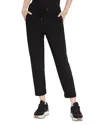 Lyssé Julia Stretch Crepe Cuffed Jogger In Black In Black