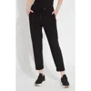 Lyssé Julia Stretch Crepe Cuffed Jogger In Black In Black