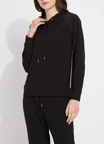 Lyssé Julia Stretch Crepe Hoodie In Black
