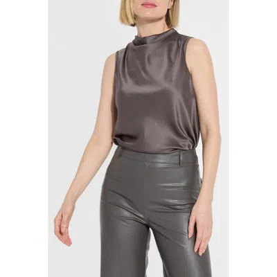 LYSSÉ LYSSE JUSTINE DRAPED MOCK NECK TOP