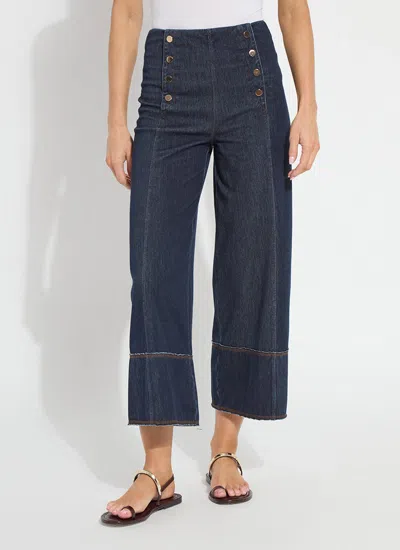 Lyssé Kaia Wide Leg Denim (25.5" Inseam) In Blue