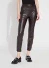 Lyssé Katherine Toothpick Skinny Pants In Double Espresso In Multi