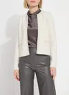 Lyssé Kathy Cardigan Jacket In Winter Diagonal In Multi