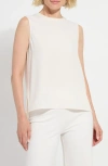 Lyssé Lysse Kavita Contrast Stitch Sleeveless Top In White