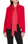 Lyssé Kendra Vegan Suede Jacket In Deep Red In Deep Red