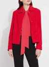 Lyssé Kendra Vegan Suede Jacket In Red