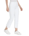 Lyssé Kenny High Rise Ankle Baby Bootcut Jeans In White In White