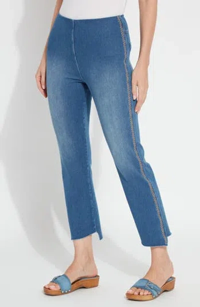 LYSSÉ LYSSÉ KENNY STEP HEM ANKLE BABY BOOTCUT JEANS