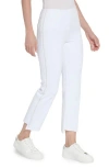 Lyssé Kenny High Rise Ankle Baby Bootcut Jeans In White In White