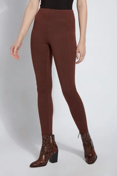 Lyssé Laura Legging Jacquard In Antique Houndstooth In Multi