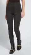 LYSSÉ LAURA LEGGINGS IN CHARCOAL LIZARD PRINT