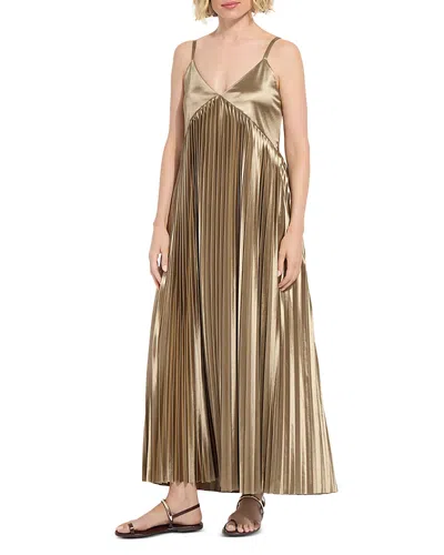 Lyssé Lauren Pleated Midi Dress In Multi
