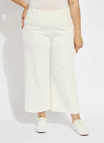 Lyssé Layton Wide Leg Crop Curvy In Red