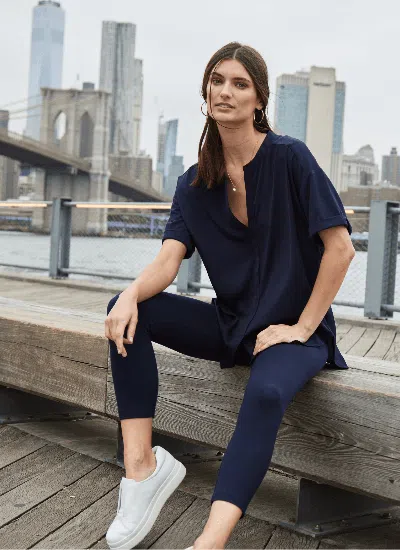 Lyssé Leah Top In Blue