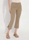 Lyssé Leighton Flare Crop Pant In Olive Leaf