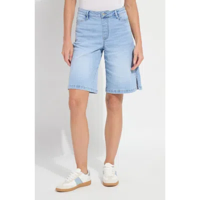 Lyssé Lysse Lennon Denim Pull-on Bermuda Shorts In Blue