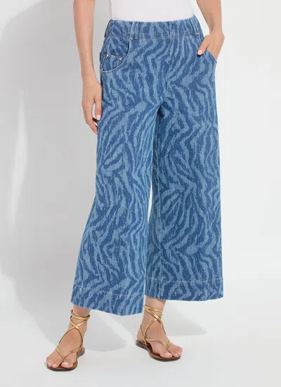 Lyssé Leo Palazzo Denim (25" Inseam) In Multi